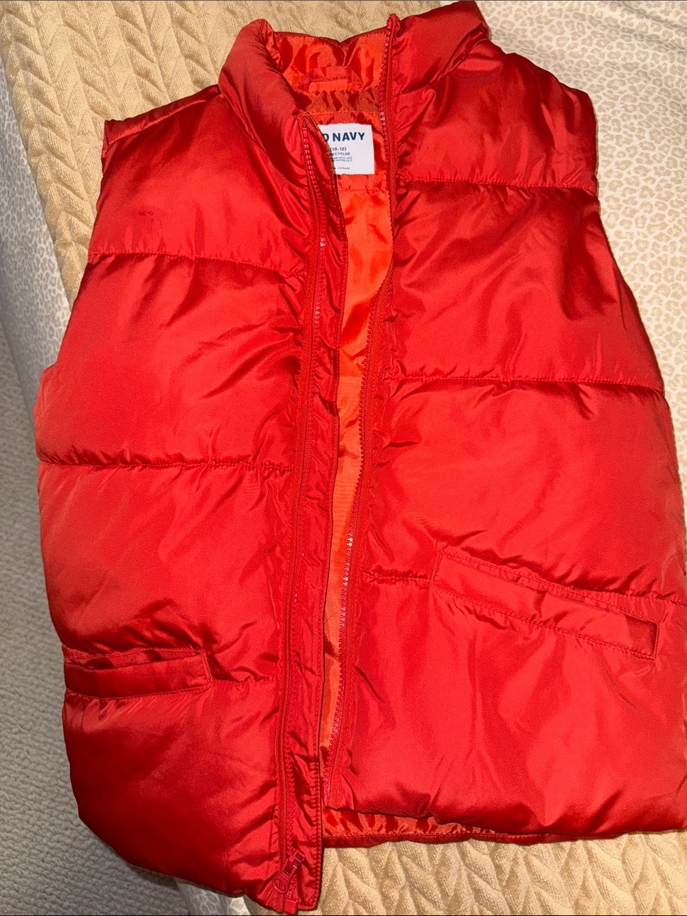 Old Navy orange Quilted Puffer Vest for Kids
